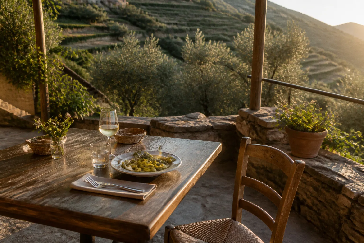 Cena in agriturismo ligure: la sorpresa del tavolo mancato