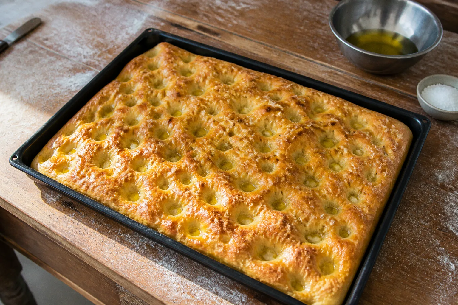 Focaccia genovese: il segreto della salamoia perfetta