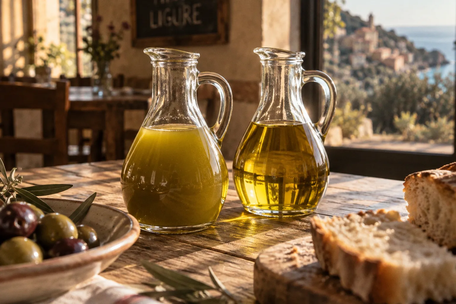 Olio ligure filtrato o non filtrato: due visioni a confronto